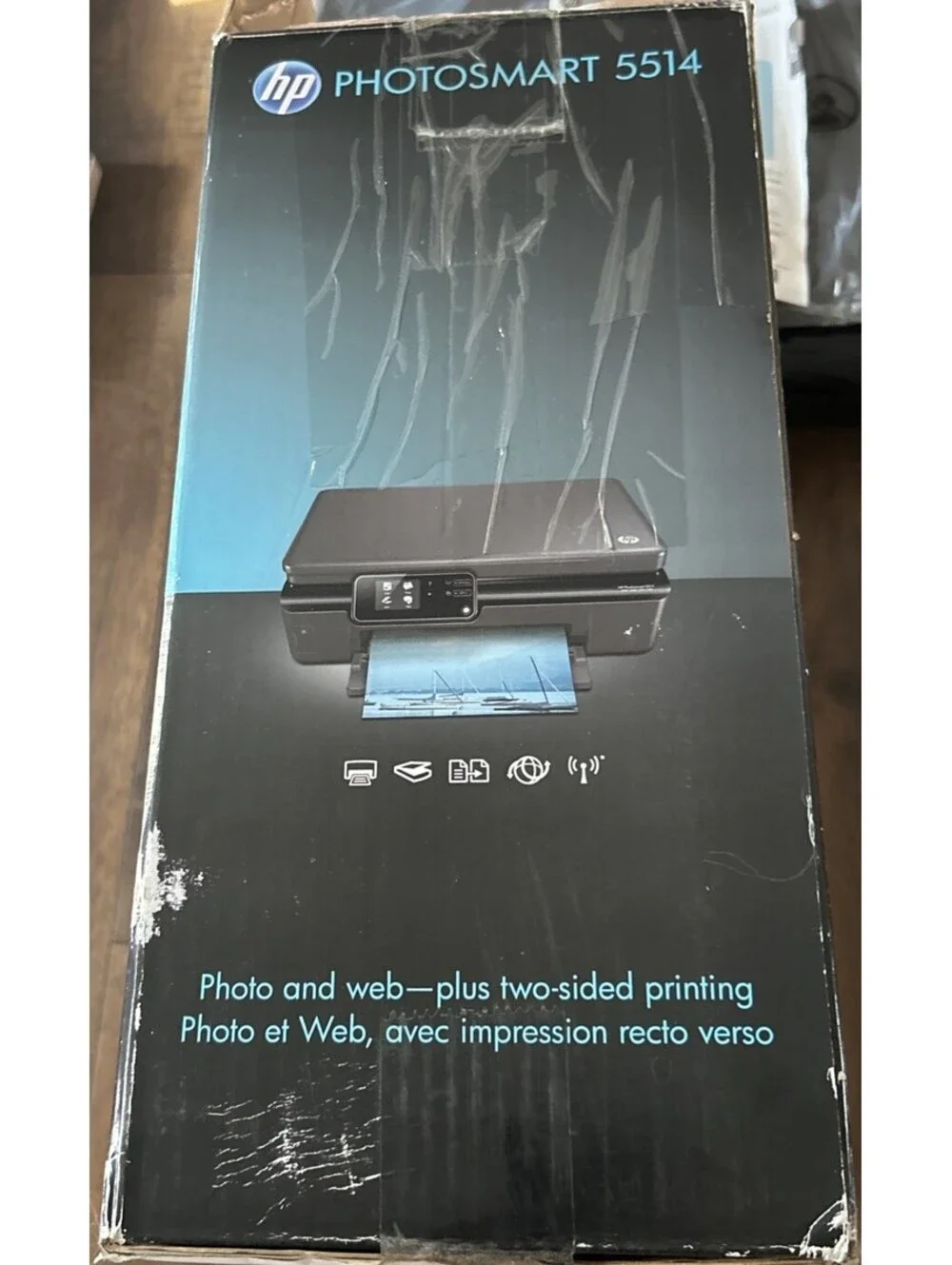 HP Photosmart 5514 Wireless Printer  New Open Box